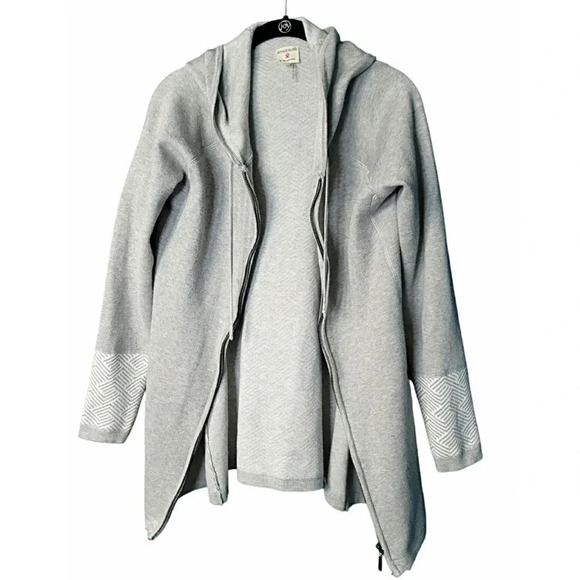 Athleisure by Sioni Hooded Zip Sweater Coat Size Medium - Picture 4 of 8